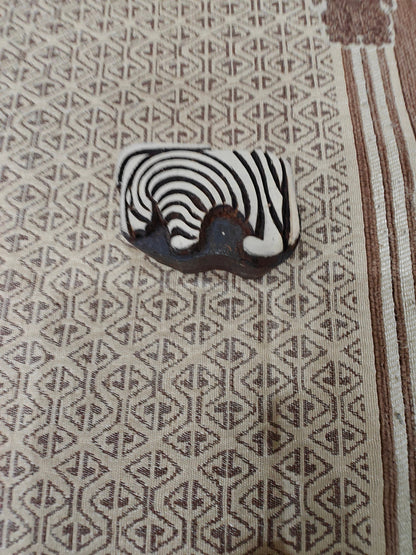 Stripy Zebra pottery stamp ceramic mold scrapbooking tjap batik printing floral carved stamps.