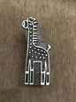 Indian Wooden Printing Block – Large Giraffe, hand carved Indian wood printing block; textile stamp; pottery stamp,