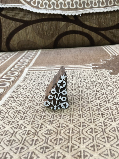 Christmas Tree, pottery stamp ceramic mould scrapbooking tjap batik printing floral carved stamps.