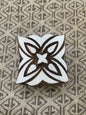 Square Pattern, hand carved Indian wood printing block; textile stamp; pottery stamp,