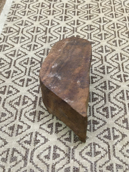 Blooming Elegance: Pair of Tulips Indian Wooden Printing Block Stamps, hand carved Indian wood printing block; textile stamp; pottery stamp,