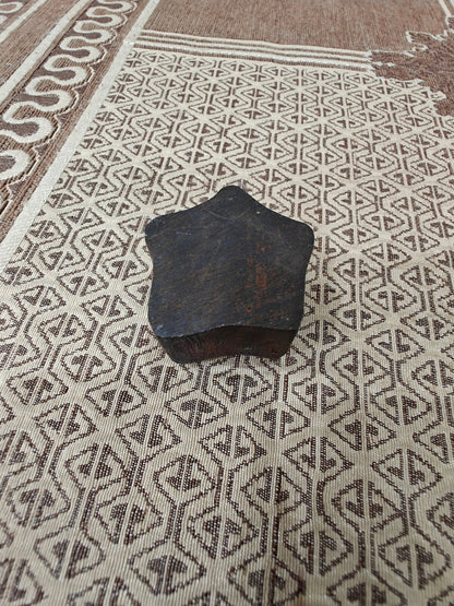 Stylized Leafy Star pottery stamp ceramic mold scrapbooking tjap batik printing floral carved stamps.