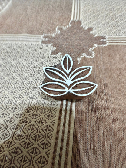 Thick Line Leaves pottery stamp ceramic mold scrapbooking tjap batik printing floral carved stamps.