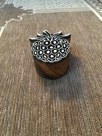 Strawberry Stamp ; hand carved Indian printing block; pottery stamp; textile stamp; Indian print block; clay stamp Scrapbooking Stamp...
