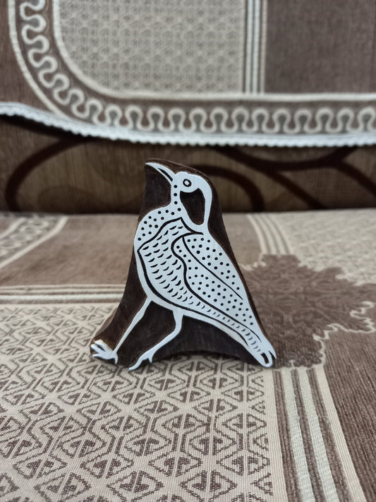 Agulhas long-billed lark Bird , pottery stamp ceramic mold scrapbooking tjap batik printing floral carved stamps.