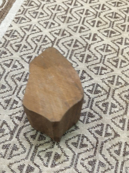Tropical tree, hand carved Indian wood printing block; textile stamp; pottery stamp,