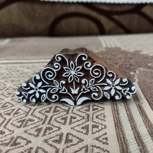 A Oriental Stamp,pottery stamp ceramic mould scrapbooking tjap batik printing floral carved stamps.