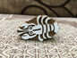 Exquisite Indian Wooden Printing Block - Small Lobster, hand carved Indian wood printing block; textile stamp; pottery stamp,