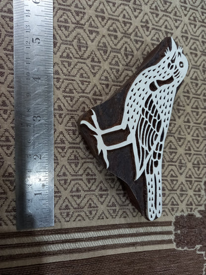 Woodpecker Bird ,pottery stamp ceramic mould scrapbooking tjap batik printing floral carved stamps.