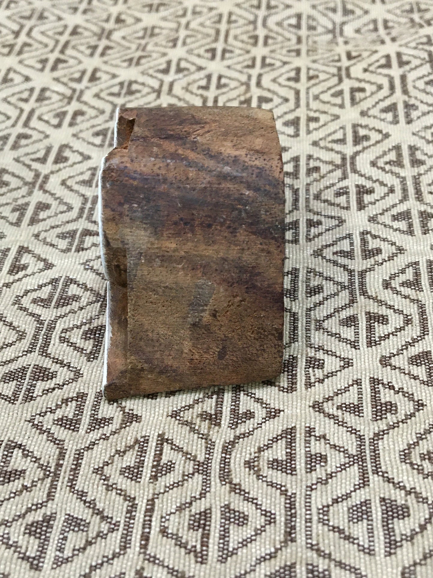 Blooming Elegance: Pair of Tulips Indian Wooden Printing Block Stamps, hand carved Indian wood printing block; textile stamp; pottery stamp,