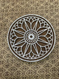 Elegant Lotus Mandala Wooden Printing Block Stamp: A Timeless Indian Artistic Handicraft, hand carved  block; textile stamp; pottery stamp,