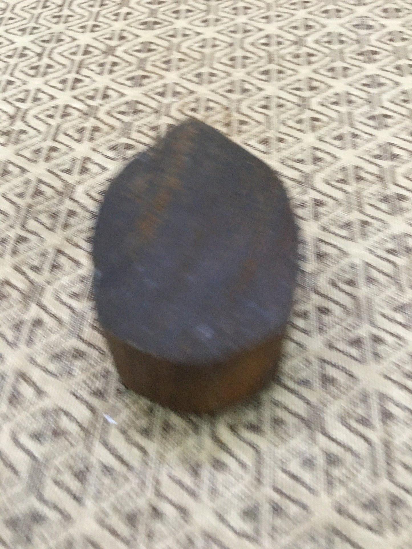 Buddh Head carved wooden printing tjap batik patterns printing stamps, hand carved Indian wood printing block; textile stamp; pottery stamp