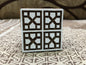 Indian artistic Wooden Stamp : Geometric Square Repeat Pattern Stamp ; hand carved Indian wood printing block; textile stamp; pottery stamp,