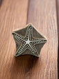 Indian Wooden Printing Block – Large Starfish, hand carved Indian wood printing block; textile stamp. image 0