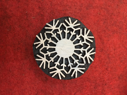 10 piece different Designs SET Snowflake Motif Wooden Textile Block Christmas Wood Block Stamp Hand Carved Stamp For Printing, Soap stamp.