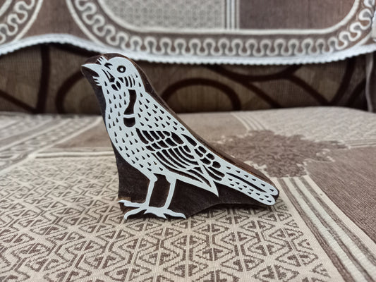 Woodpecker Bird ,pottery stamp ceramic mould scrapbooking tjap batik printing floral carved stamps.