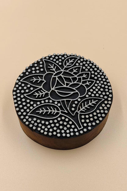 Dotty Rose Mandal ,pottery stamp ceramic mould scrapbooking tjap batik printing floral carved stamps.