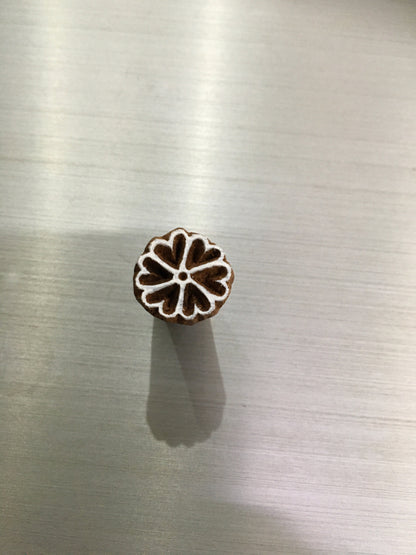 Tiny Flower Indian Artistic Handicraft Items Wooden Printing Block, Pottery stamp, Tjaps, Textile Stamp, Printing Stamp Blocks