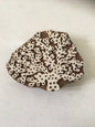 Wooden Carved Stamp  , seaweed stamp ; pottery stamp; textile stamp; Indian print block; clay stamp.