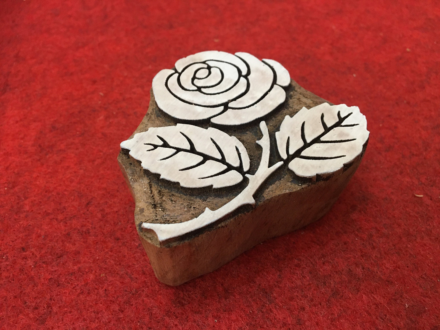 Floral Mandala Wood Stamp; Pottery Stamp; Wood Printing Block; Indian Stamp; Soap Stamp; Textile Print Block