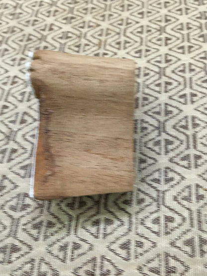 Crossing Allium Seedhead, hand carved Indian wood printing block; textile stamp; pottery stamp,