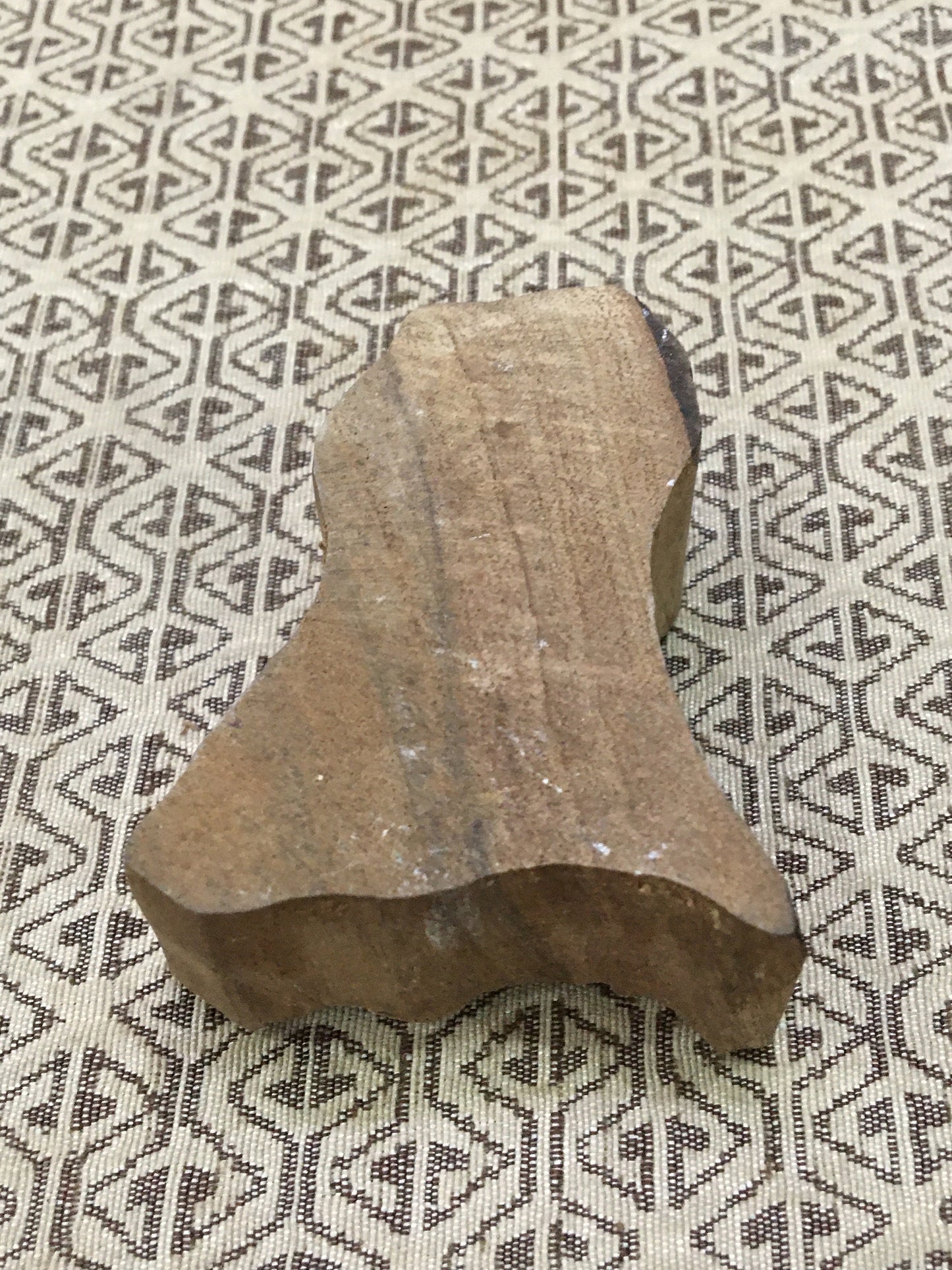 Bird on Branch, hand carved Indian wood printing block; textile stamp; pottery stamp,