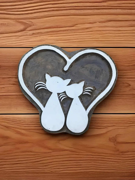 loving cats, pottery stamp ceramic Mould scrapbooking tjap batik printing floral carved stamps. image 0