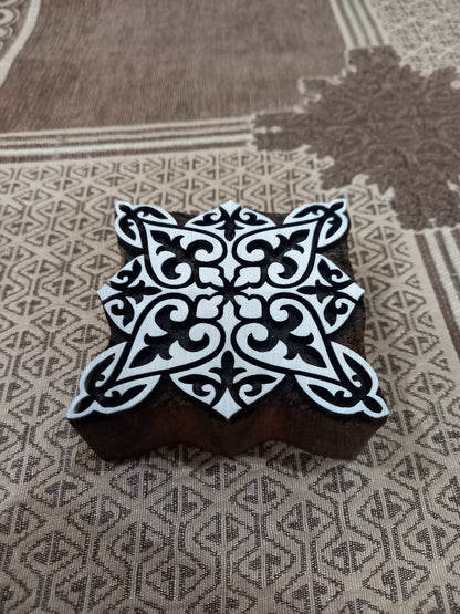 Tile Design 1,pottery stamp ceramic mold scrapbooking tjap batik printing floral carved stamps.