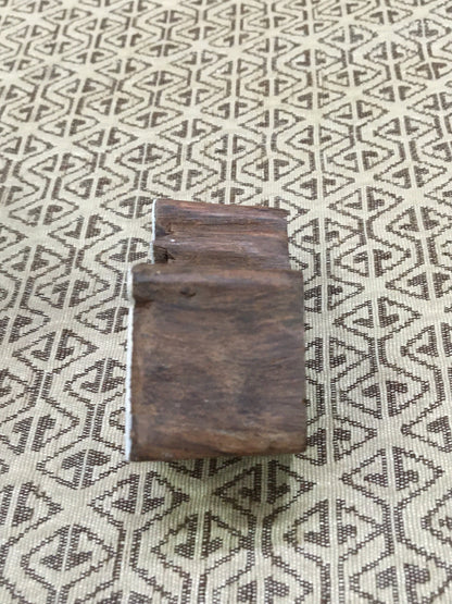 Solid Deer, hand carved Indian wood printing block; textile stamp; pottery stamp,