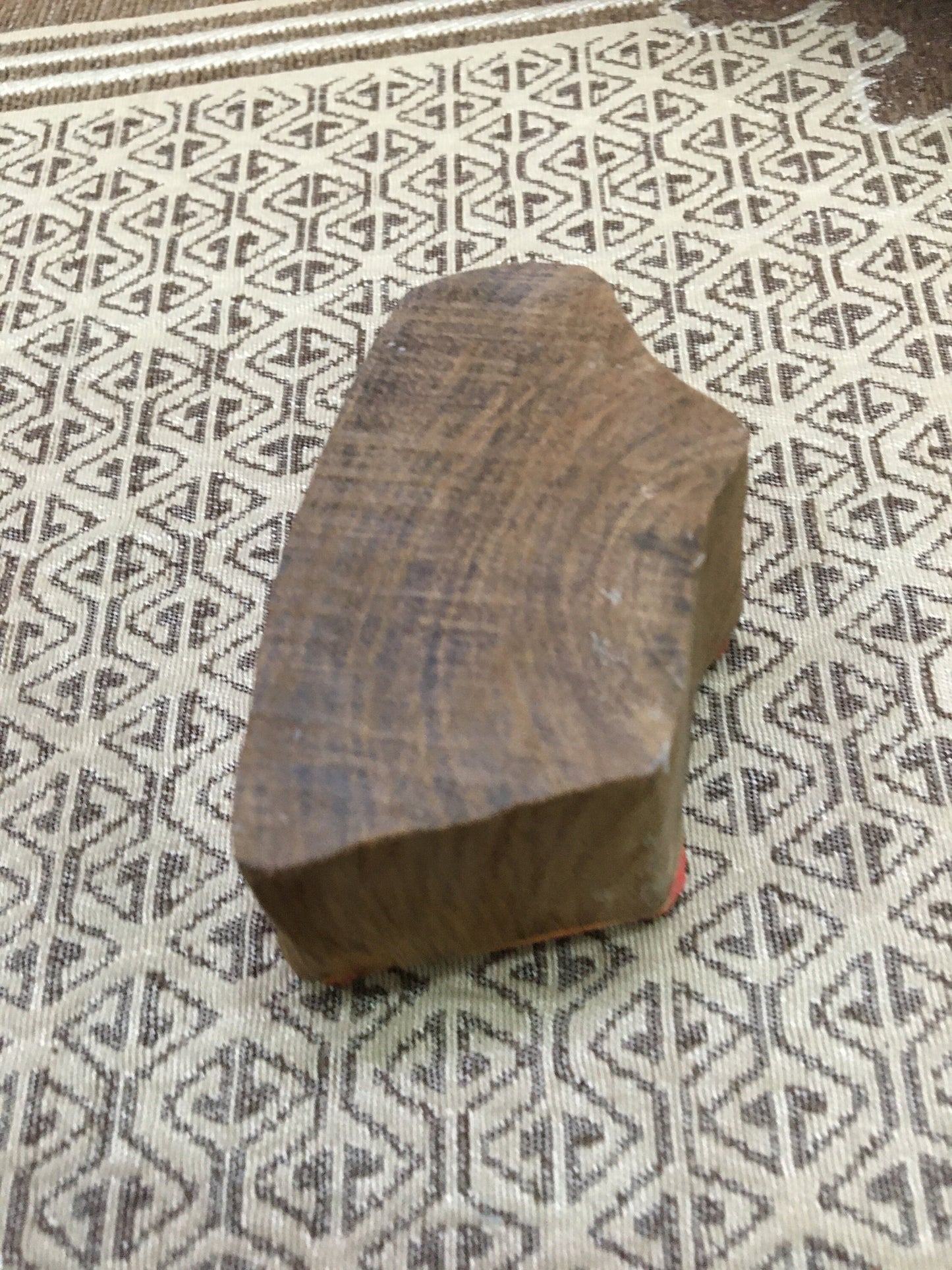 Wooden mounted rubber printing block - curly sheep, Rubber stamps, Indian wood stamps, Pottery Stamps, Soap Stamps, Tjaps