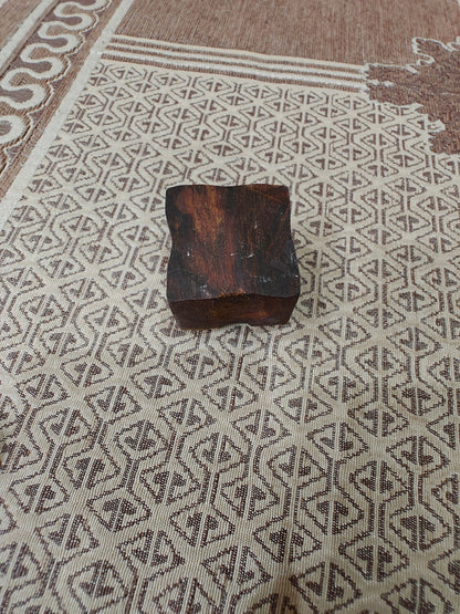 Mini square 4 pottery stamp ceramic mold scrapbooking tjap batik printing floral carved stamps.