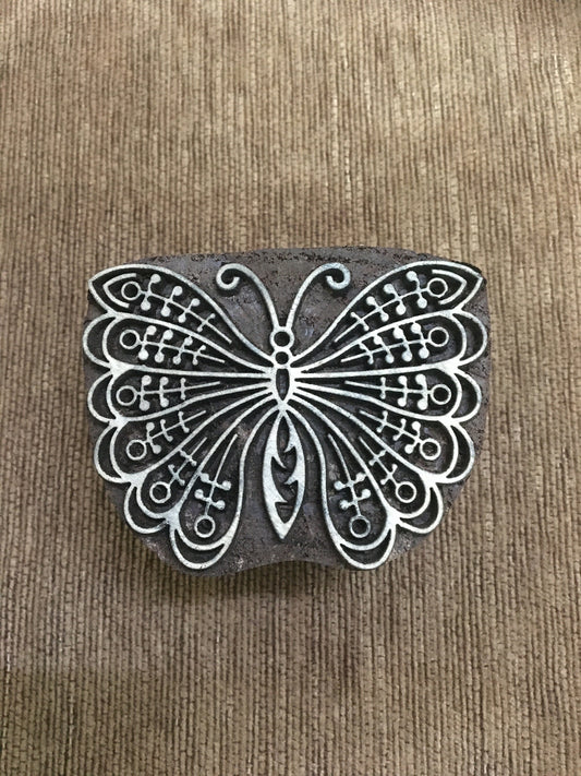 Small Indian Butterfly, stamp ceramic mold scrapbooking tjap batik printing floral carved stamps.