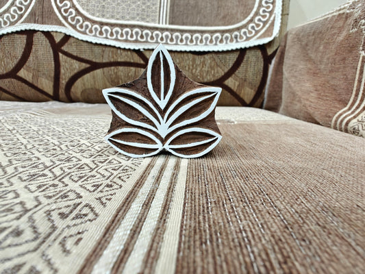 Thick Line Leaves pottery stamp ceramic mold scrapbooking tjap batik printing floral carved stamps.
