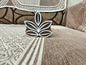 Thick Line Leaves pottery stamp ceramic mold scrapbooking tjap batik printing floral carved stamps.