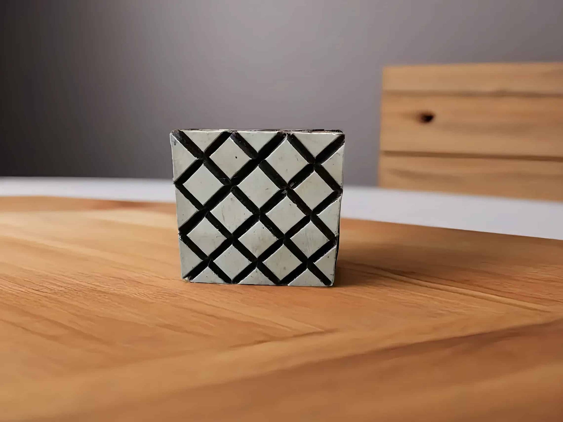 Mini square 3 pottery stamp ceramic mold scrapbooking image 0