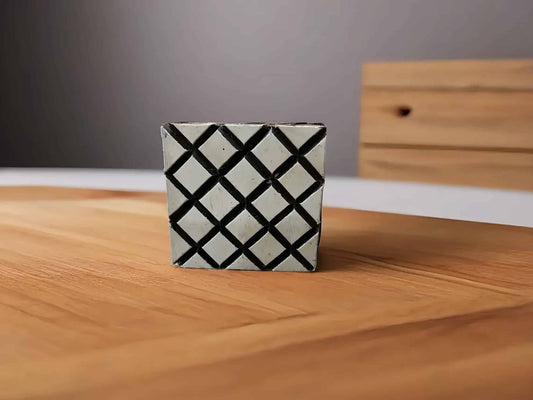 Mini square 3 pottery stamp ceramic mold scrapbooking image 0