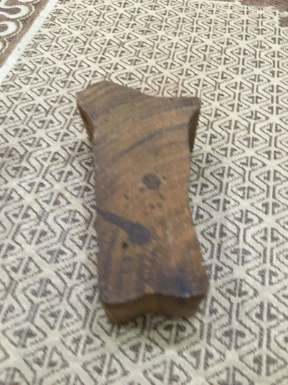 Solid Standing Deer, hand carved Indian wood printing block; textile stamp; pottery stamp,