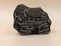 Detailed Elephant pottery stamp ceramic mold scrapbooking tjap batik printing floral carved stamps.