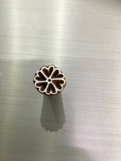 Tiny Flower Indian Artistic Handicraft Items Wooden Printing Block, Pottery stamp, Tjaps, Textile Stamp, Printing Stamp Blocks