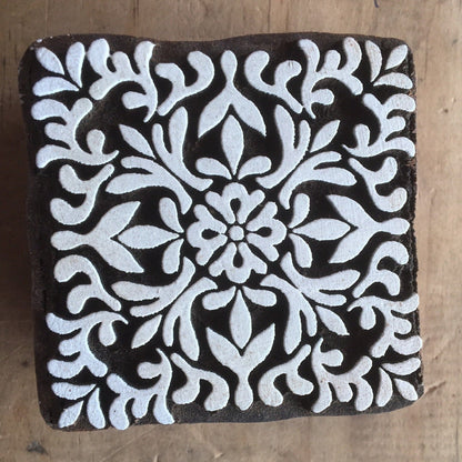 Tile Designs wooden Printing Blocks, hand carved Indian wood printing block; textile stamp; pottery stamp,