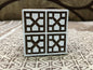 Repeat Pattern Square, hand carved Indian wood printing block; textile stamp; pottery stamp,